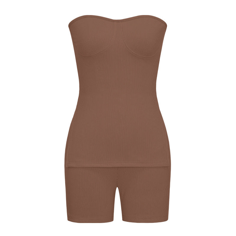 Amazon fashion cross-border knitting pit cross-border independent station  autumn pure color fashion casual suit