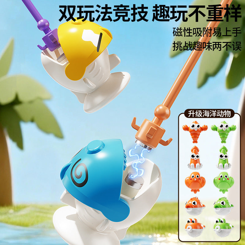 Kids' electric fishing game set - magnetic fishing toy for toddlers and children - educational & brain-boosting fun for girls and boys