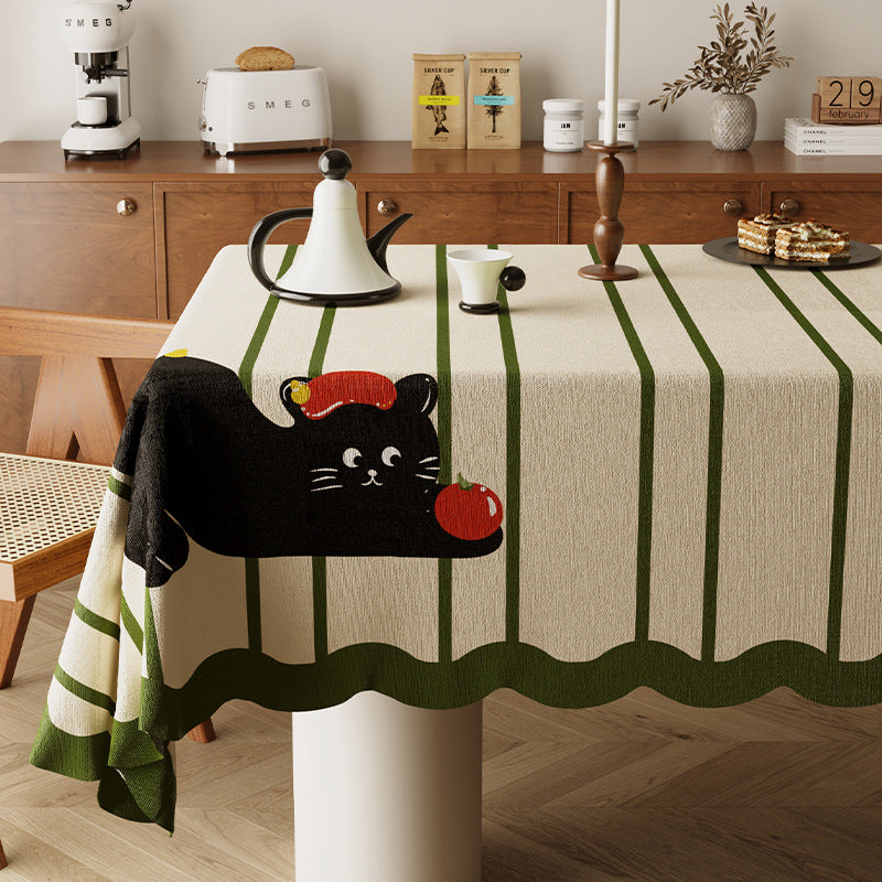 New dopamine tablecloth - creamy style fabric, high-end light luxury living room coffee table home desktop protector