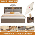 (upstairs installation) bed + 5cm mattress + bedside table 1