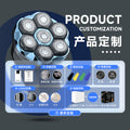 Personalized magnetic seven-blade bald head handy gadget self-service bald head special fast charging washable electric hairdressing shaver