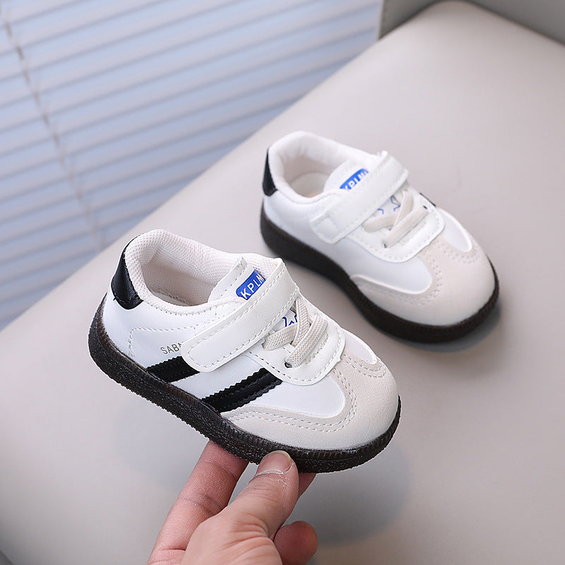 spring/autumn new korean style boys' casual sneakers, girls' soft-soled breathable athletic shoes, children's german army trainers (gats)