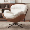 Brown shell - white pad - cross base