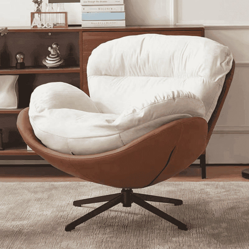 Factory direct single eggshell chair - living room sofa, home lazy chair, designer retro casual swivel sofa chair