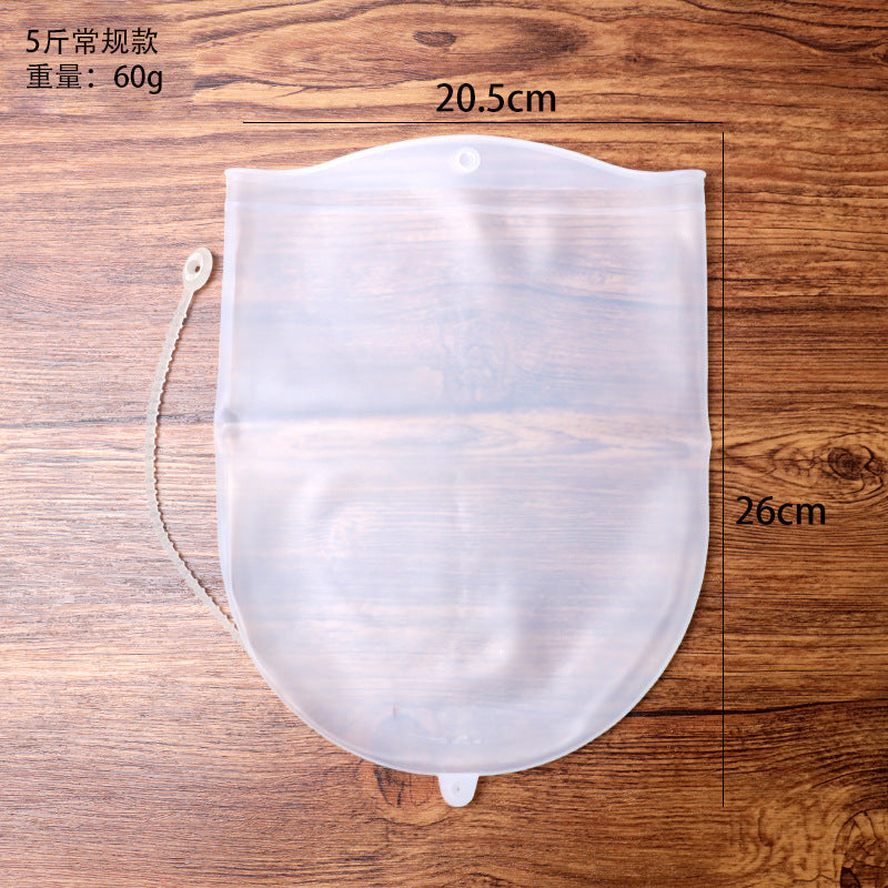 Silicone kneading bag - food grade silicone flour bag - kitchen home use non-stick dough kneading & proofing tool - mess-free baking