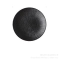 Black striped steak plate - household western dinner plate, pasta plate, japanese ceramic dinnerware plate, creative dish plate - wholesale