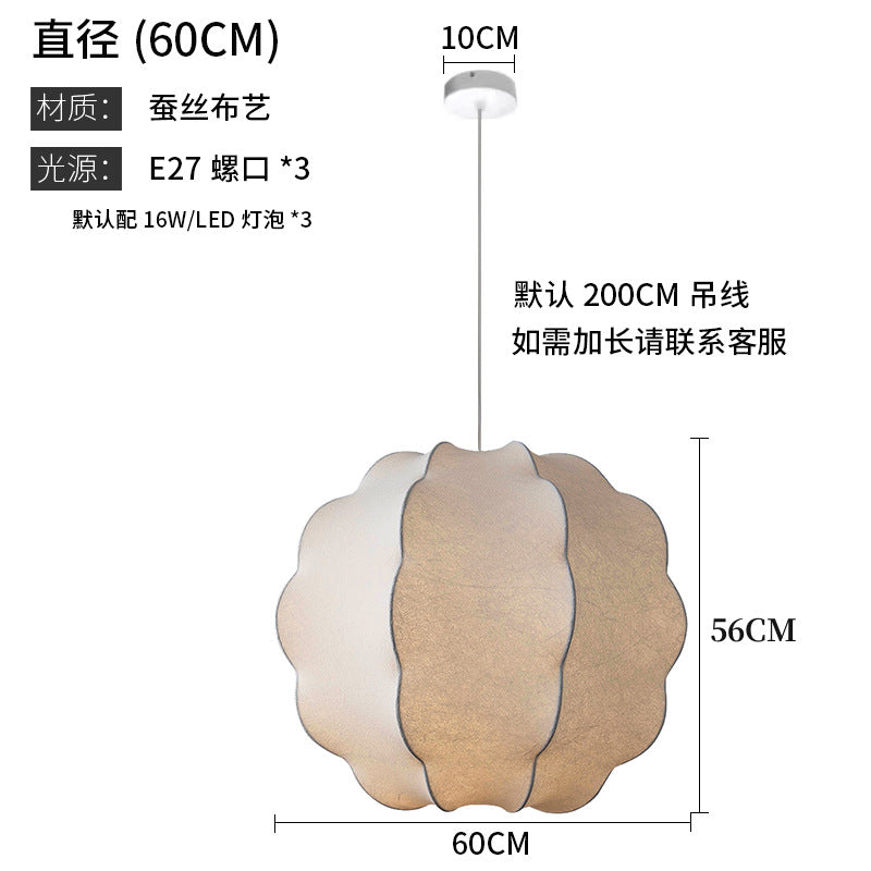 Zhongshan Lighting Home Improvement Lighting Silk Chandelier Home Silent Wind Retro Bedroom Restaurant Light Cross-border Foreign Trade Factory Direct Sales