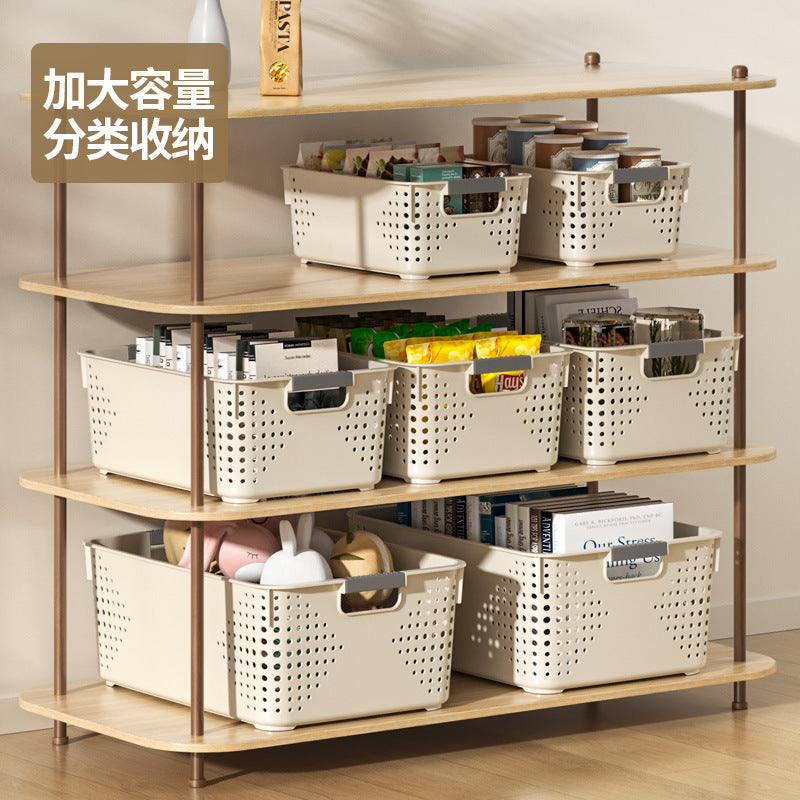 Miscellaneous storage basket for homeplastic storage box snack toy storage basket kitchen storage desktop storage box
