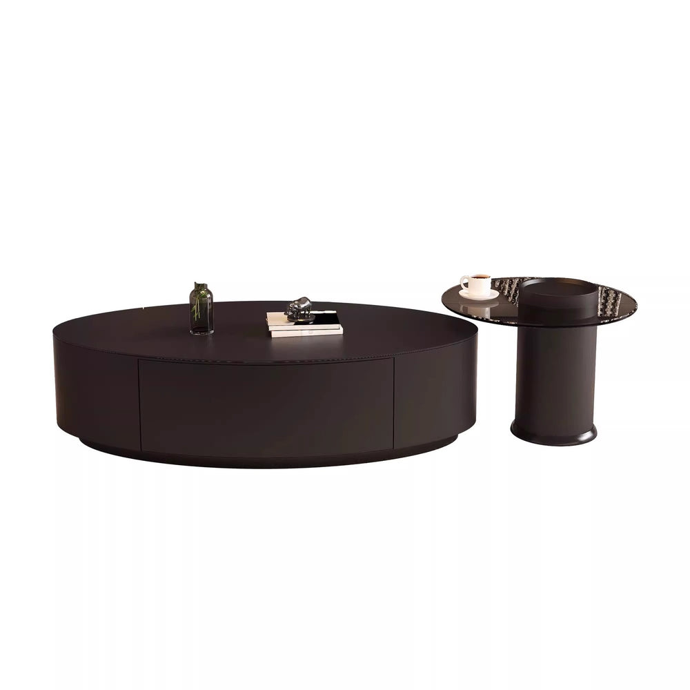Nordic classyaccessible luxury italian for home coffee table combination modern casual normcore oval slate coffee table small household