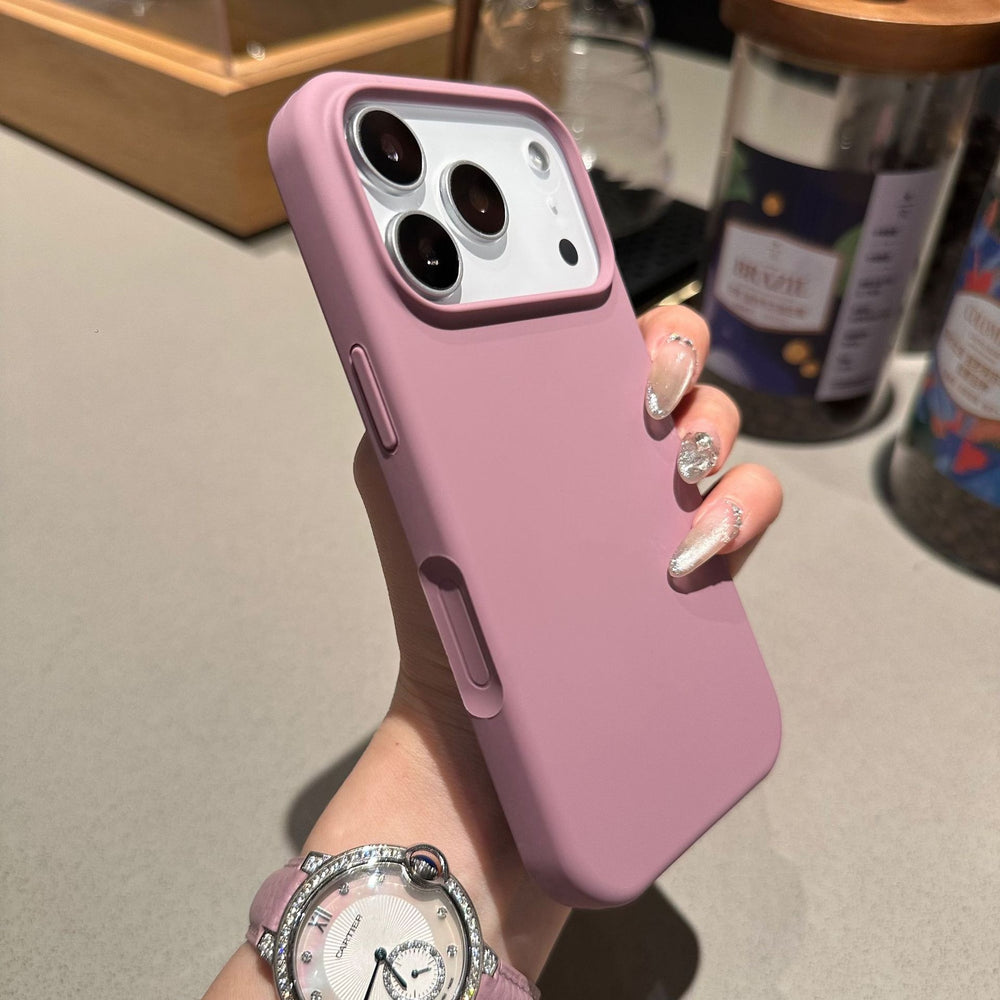 Suitable for apple 17pro large hole liquid skin feel mobile phone case all-inclusive ai button iphone16 anti-fall protective cover