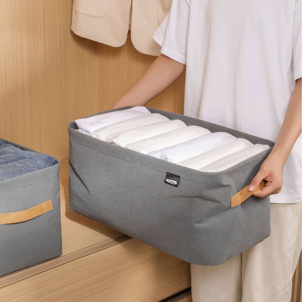 Factory direct sales non-woven storage basket, clothing finishing storage bag, student dormitory bedroom non-woven storage basket