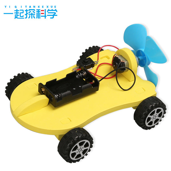 Children's science experiment small production DIY homemade EVA air power car small invention material package wholesale manufacturer