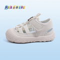 Summer new baby soft sole first walker sandals, boys and girls velcro anti-kick closed toe breathable toddler athletic sandals