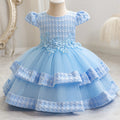 New arrivalin stockgirl satin wedding dress princess dress first birthday dress catch week evening dress baby dress