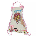 fashion cross-border retro halloween skull positioning printed oil painting drawstring tube top suspender dress