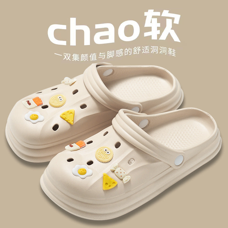 Men's "cloud slides" clogs - 2024 new beach sandals, anti-slip, odor-resistant, eva slippers for couples, women's summer outdoor wear