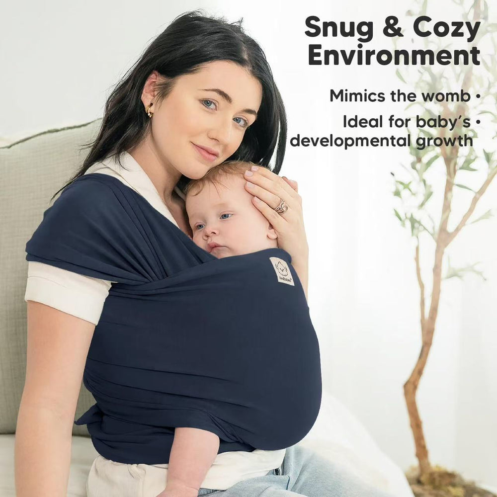 Baby wrap carrier one piece breathable baby lightweight hands-free knitting carrier portable