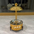 Wedding hotel stainless steel gold 8l fuel heater buffet catering insulation heater banquet catering hanging cover type
