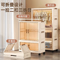 Installation-free kids wardrobe foldable storage cabinet baby simple wardrobe clothes storage cabinet kids small wardrobe