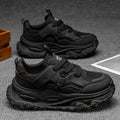 Popular men's shoes winter breathable mesh casual hidden heel dad shoes youth running shock-absorbing sports shoes