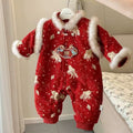 Newborn infant rompers baby clothes autumn and winter outfits new year's outfit winter baby first birthday dress outdoor wear onesies