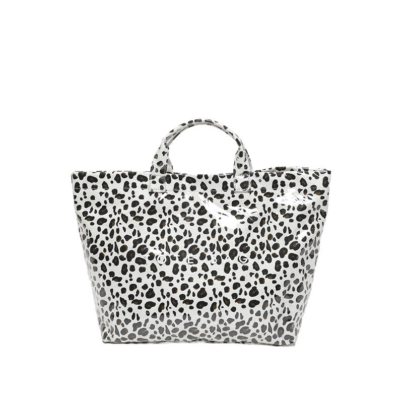 Customized washed composite DuPont paper bag Customized kraft paper tote bag Textured waterproof handbag Environmental protection bag tide