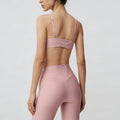 new arrival yoga clothes high waist hip lift tummy control slimming look sling beautiful back running sports intimates bra suit for women
