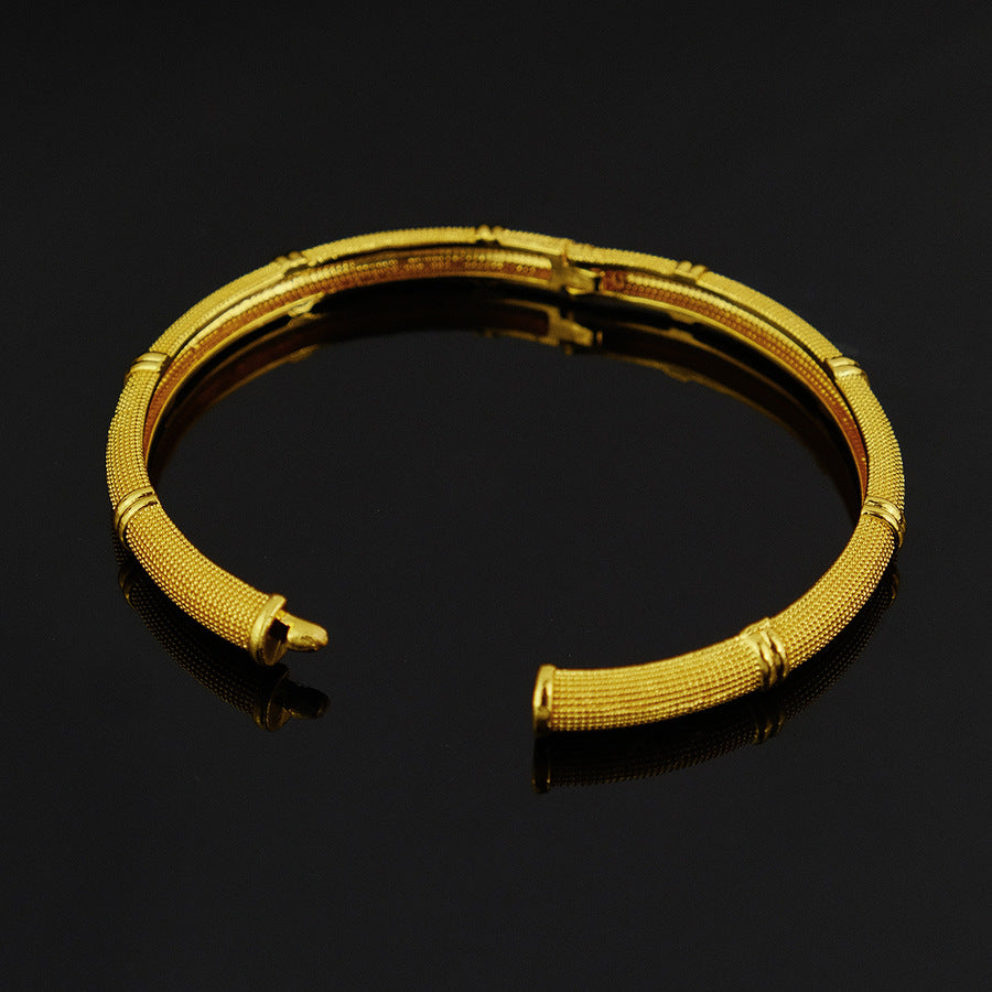dubai women's bracelet middle eastern gold bracelet ethiopian saudi arabian wedding bridal jewelry