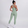 New racerback sports bra set - barely-there feel, compression fit, quick-dry, butt-lifting yoga outfit for outdoor running and fitness