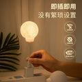 Smart voice-activated moon lamp - usb powered, sound-controlled night light - bedroom ambiance, mini led desk lamp