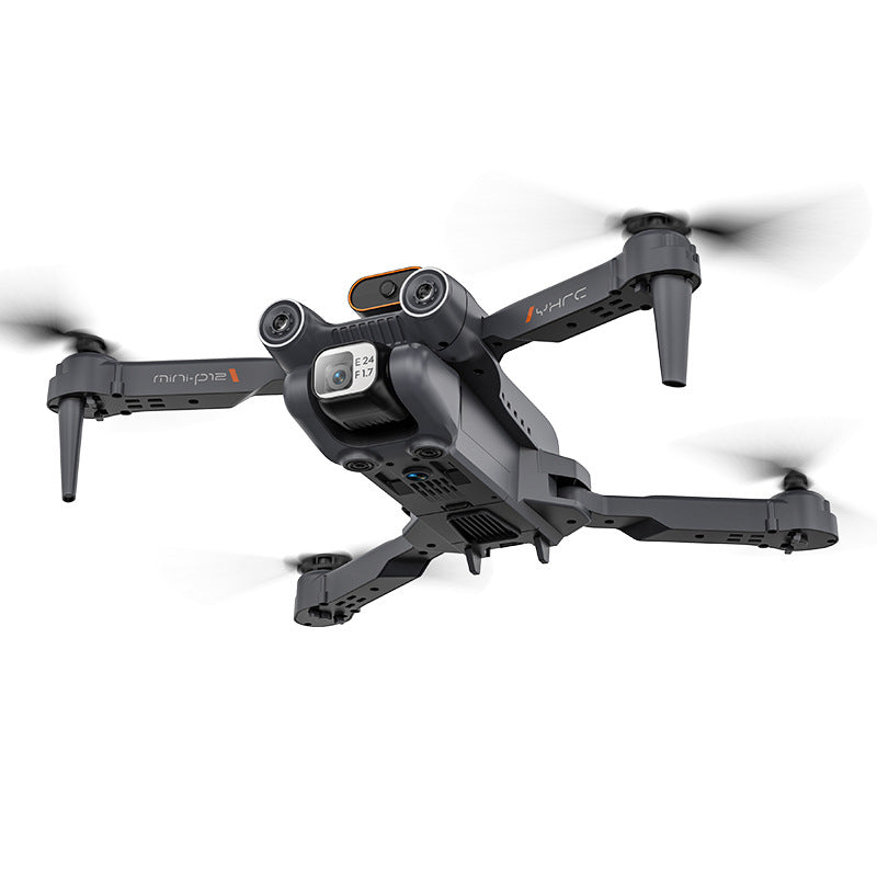 hot seller p12 drone quadcopter hd aerial photography obstacle avoidance optical flow foldable remote control aircraft toy