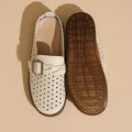 Women's fashionable perforated white sneakers - spring/summer  new collection - breathable, hollow-out design, plus size available