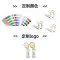 Factory direct sales baby ppsu training fork and spoon, baby learning to eat spoon, supports personalized silicone short handle fork and spoon