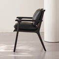 Italian chair normcore solid wood armrest dining chair hotel accessible luxuryfor home dining table tea table backrest black book chair classy