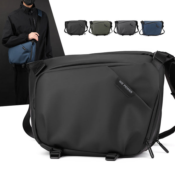 WEPOWER trendy and fashionable shoulder bag anti-splashing multi-functional large-capacity messenger bag business commuter breast bag