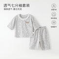Gray floral print