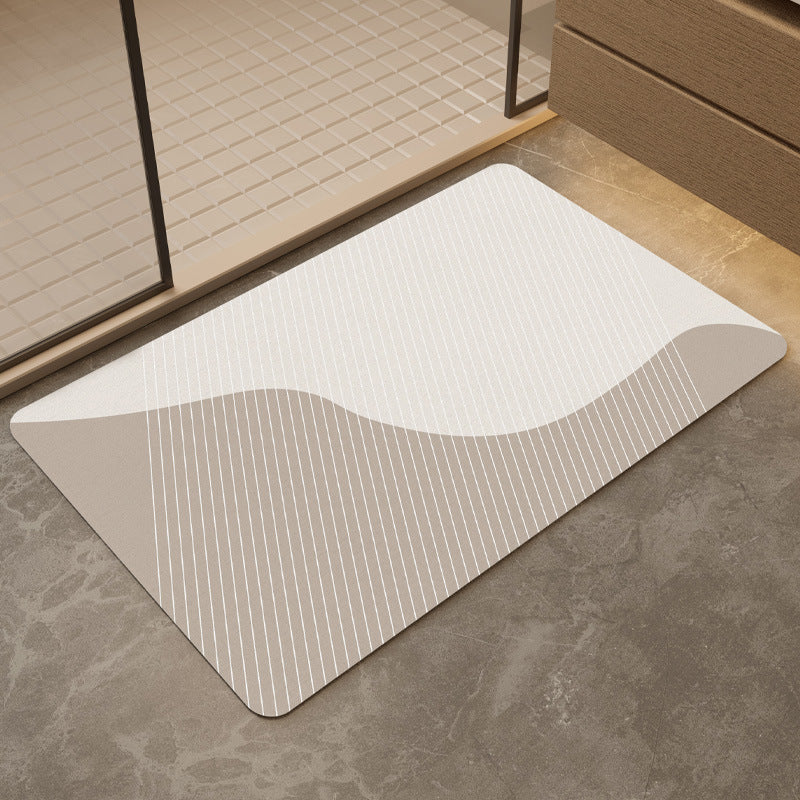 Diatom mud bathroom floor mat, water-absorbent non-slip bathroom floor mat, toilet casual quick-drying soft mat, thickened for bathroom