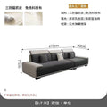Nordic tech fabric sofa - modern living room set with latex chaise lounge - minimalist luxury for small spaces