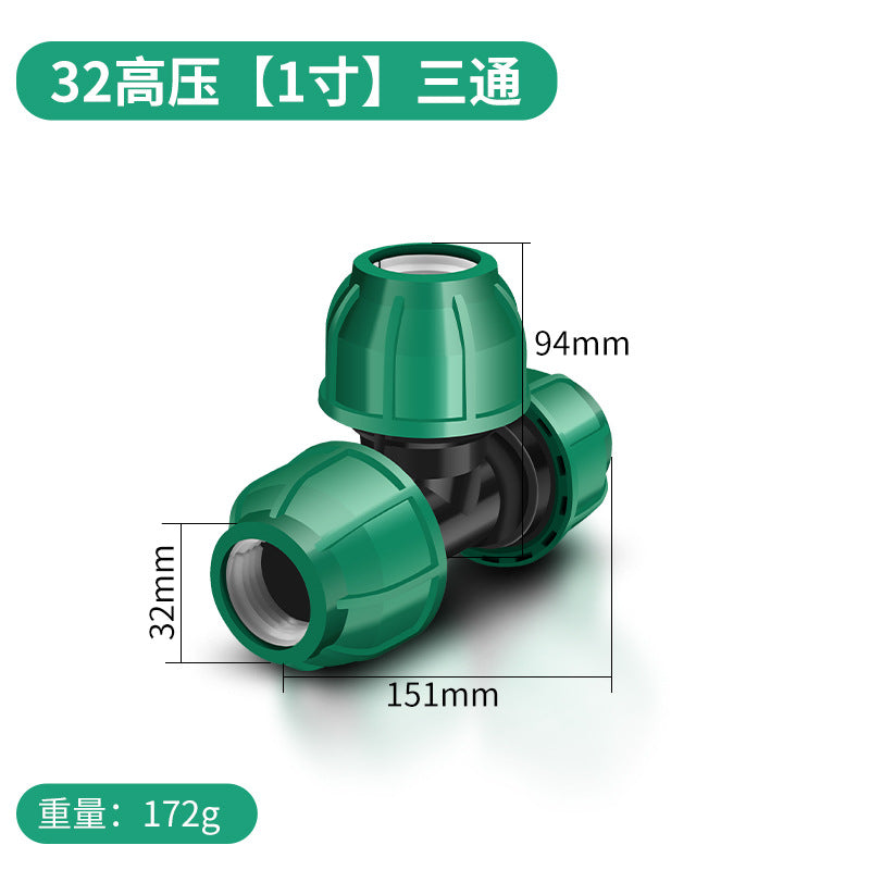 Baolian ppr heat-free quick connector pe pipe accessories water pipe interface elbow direct tee 4/6 branch pipe fittings