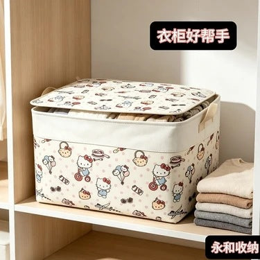 3-layer thickened quilt and clothing dust-proof storage bag insfor home moving packing storage box clothing storage basket