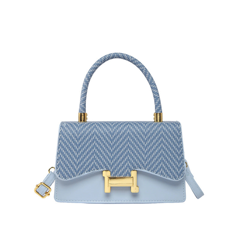 Casual simple portable small square bag women's 2025 summer new trend fashion shoulder bag niche retro messenger bag