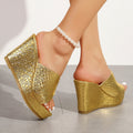 Women's summer fashion wedge heel sandals & slippers - new  styles, versatile platform loafers with open toe