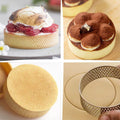stainless steel round mousse ring punching tower ring baking utensils cheese tart ring creative cake mold