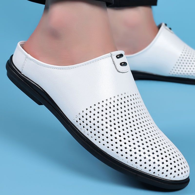 Crocs 2025 summer new men's half slippers outwear casual slip-ons