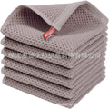 Amazon bestseller: pure cotton honeycomb kitchen towel set with hooks - waffle weave dishcloths for cross-border e-commerce