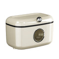 Bathroom sliding lid tissue box wall-mounted multi-functional towel storage rack punch-free waterproof roll paper storage box