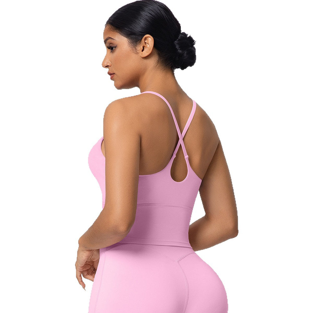 New arrival cross back yoga bra quick-drying cloud-like tight sports topsoutwearcasual running fitness vest