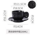 British classy sense ins ceramic relief cup and saucer niche style ceramic latte exquisite afternoon tea milk coffee cup and saucer