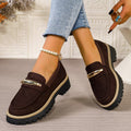 spring/autumn new arrival: thick-soled loafers for cross-border e-commerce. plus sizes available. price difference: $0.67. wholesale options available. dropshipping to  and