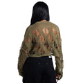 spring/summer new arrivals: european and american style women's fashion - sexy cutout top, trendy cropped knit sweater